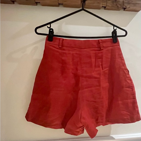 Linen high waist shorts - Picture 2 of 4
